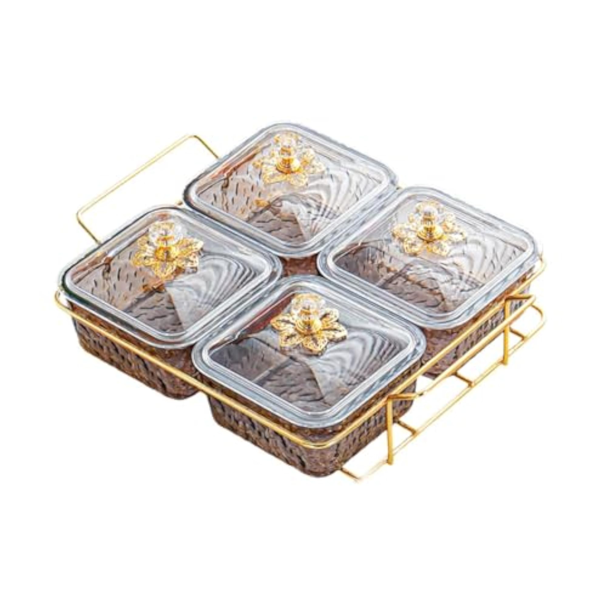 Dried Fruit Plate Multi Use with Rack Nut Tray